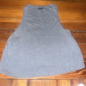 NWOT Wild fable grey muscle top size large